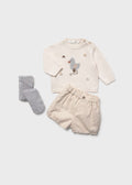 Completo 3 pezzi neonato - Ceramica