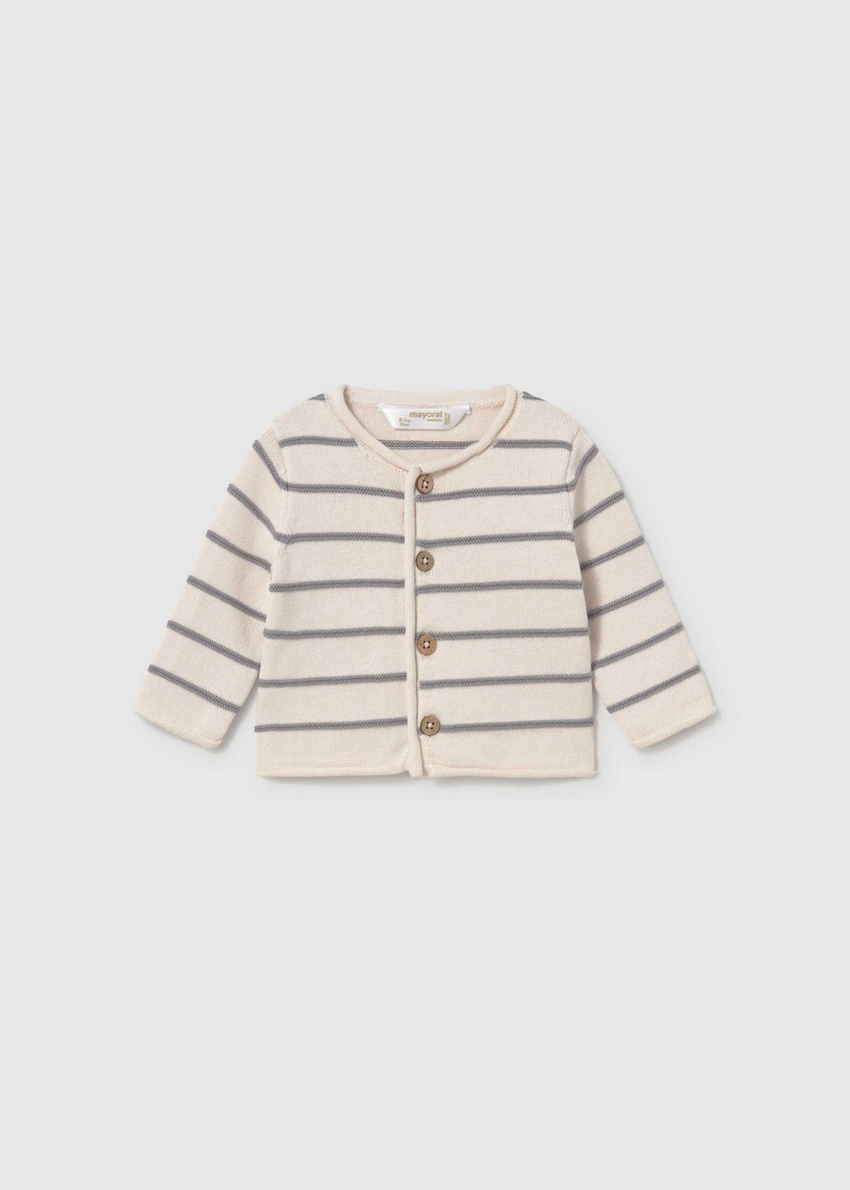 Completo 3 pezzi salopette a maglia neonato - Cenere