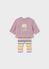 Completo 4 pezzi neonata - Malva