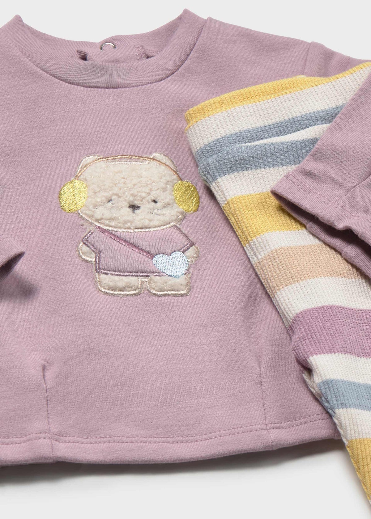 Completo 4 pezzi neonata - Malva