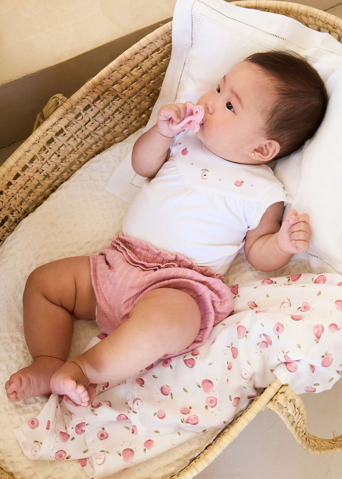 Completo 4 pezzi neonata - Rose