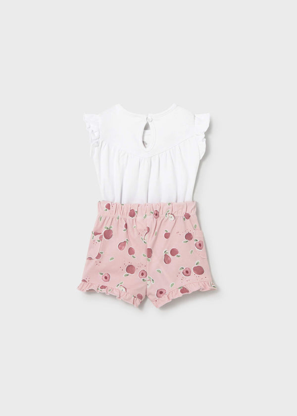 Completo 4 pezzi neonata - Rose