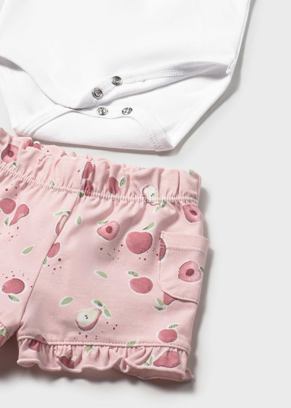 Completo 4 pezzi neonata - Rose