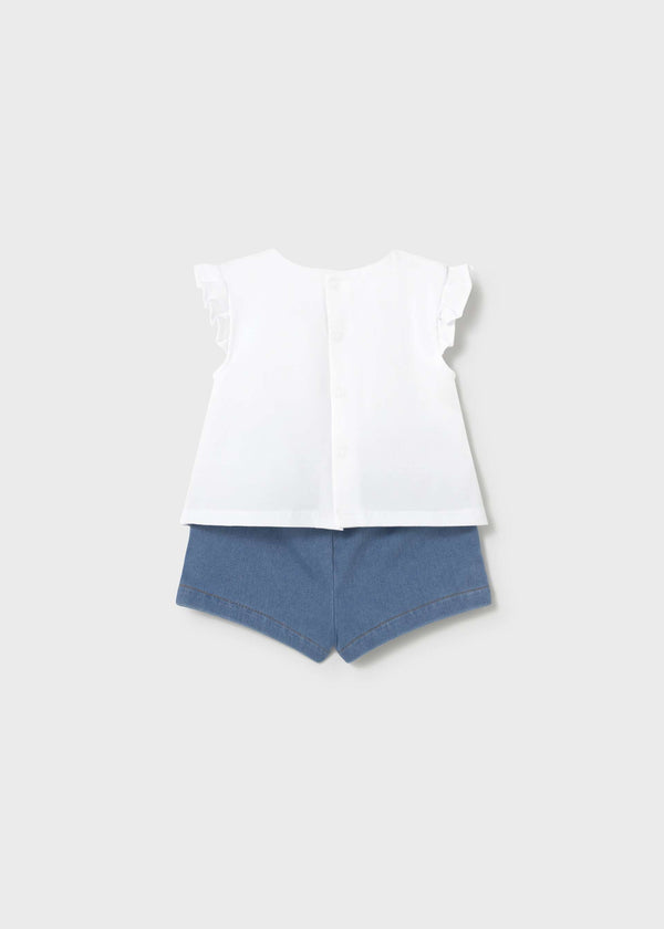 Completo 4 pezzi neonata - Rosso