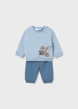 Completo 4 pezzi neonato - Cielo