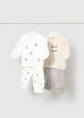 Completo 4 pezzi neonato - Nebbia