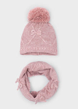 Completo cappello e scaldacollo fiocchi bambini - Vigore