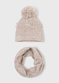 Completo cappello e scaldacollo fiocchi bambini - Vigore