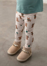 Completo cerchietto e leggings stampato bimba - Lagoon