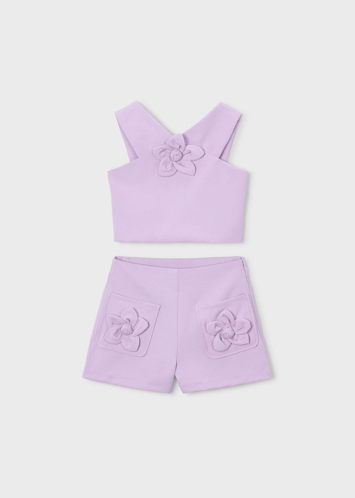 Completo con bermuda e top bambina