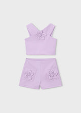 Completo con bermuda e top bambina