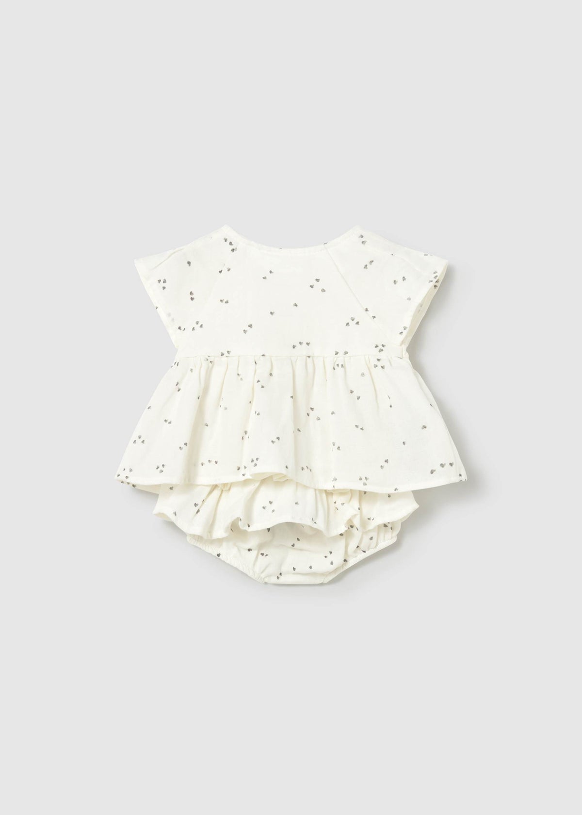 Completo copripannolino e blusa neonata - Ceramica