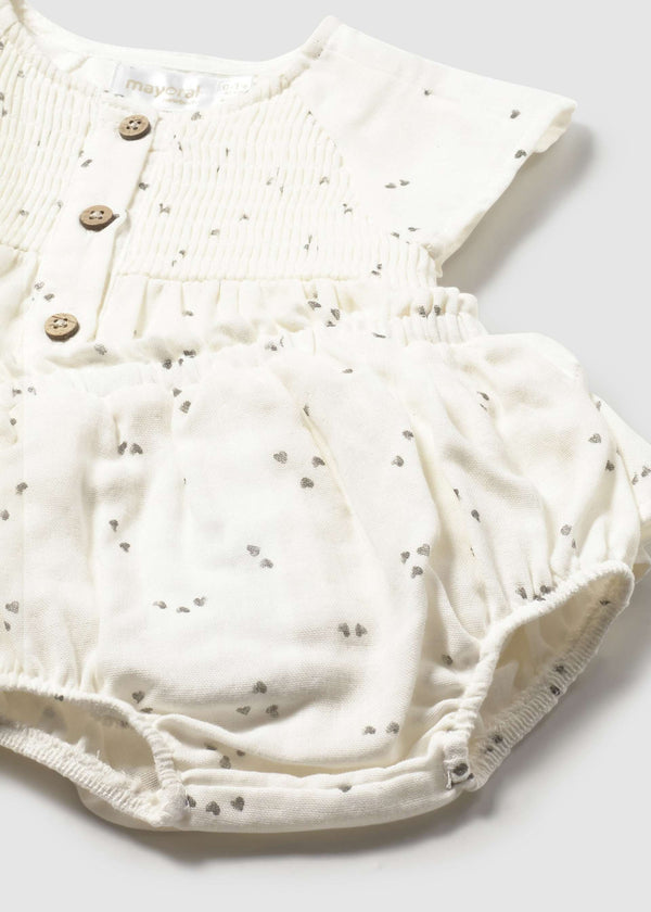 Completo copripannolino e blusa neonata - Ceramica