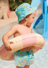 Completo costume e cappello reversibili protezione solare neonato