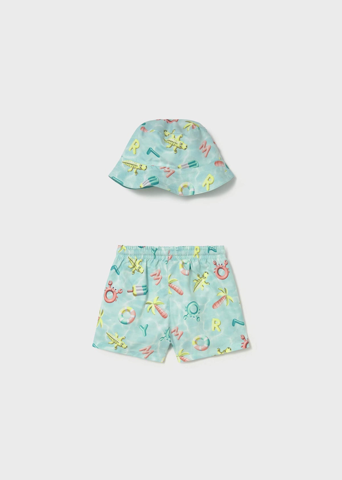 Completo costume e cappello reversibili protezione solare neonato