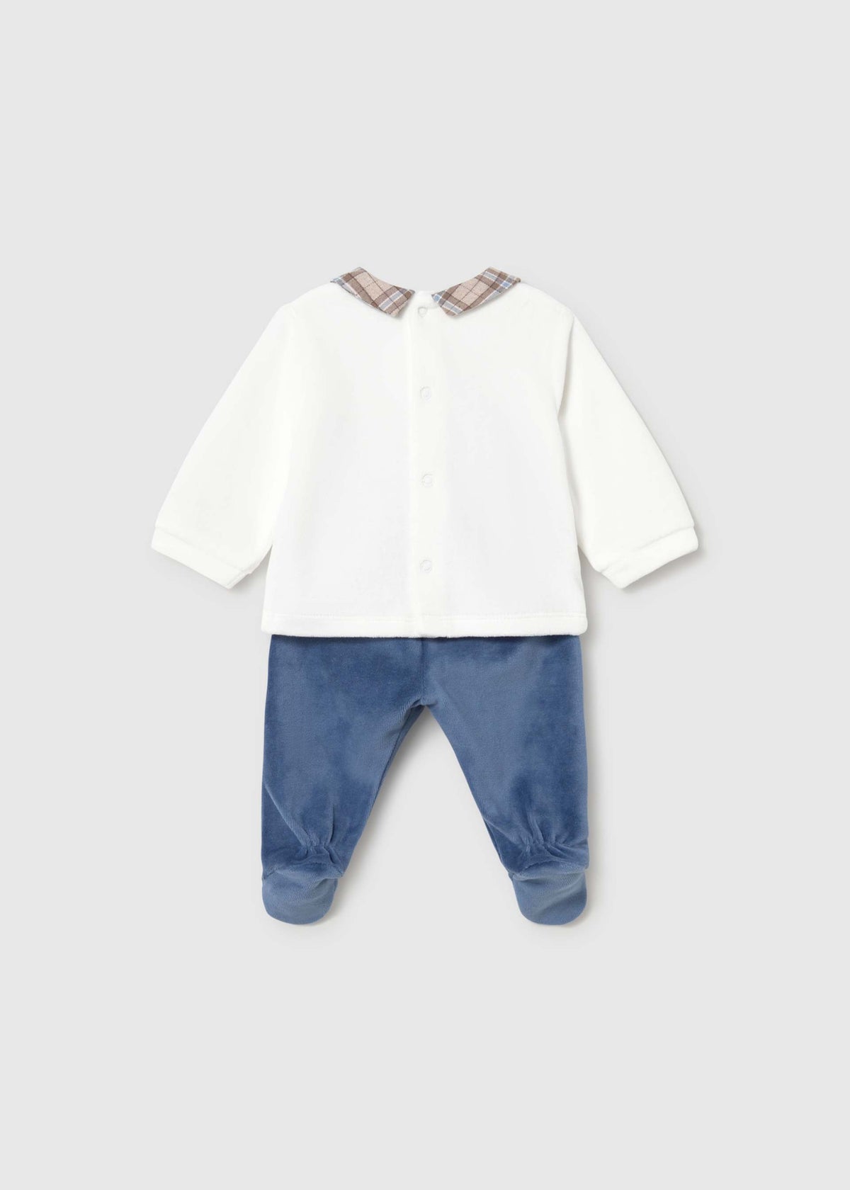 Completo ghettina e maglia neonato - Blueberry