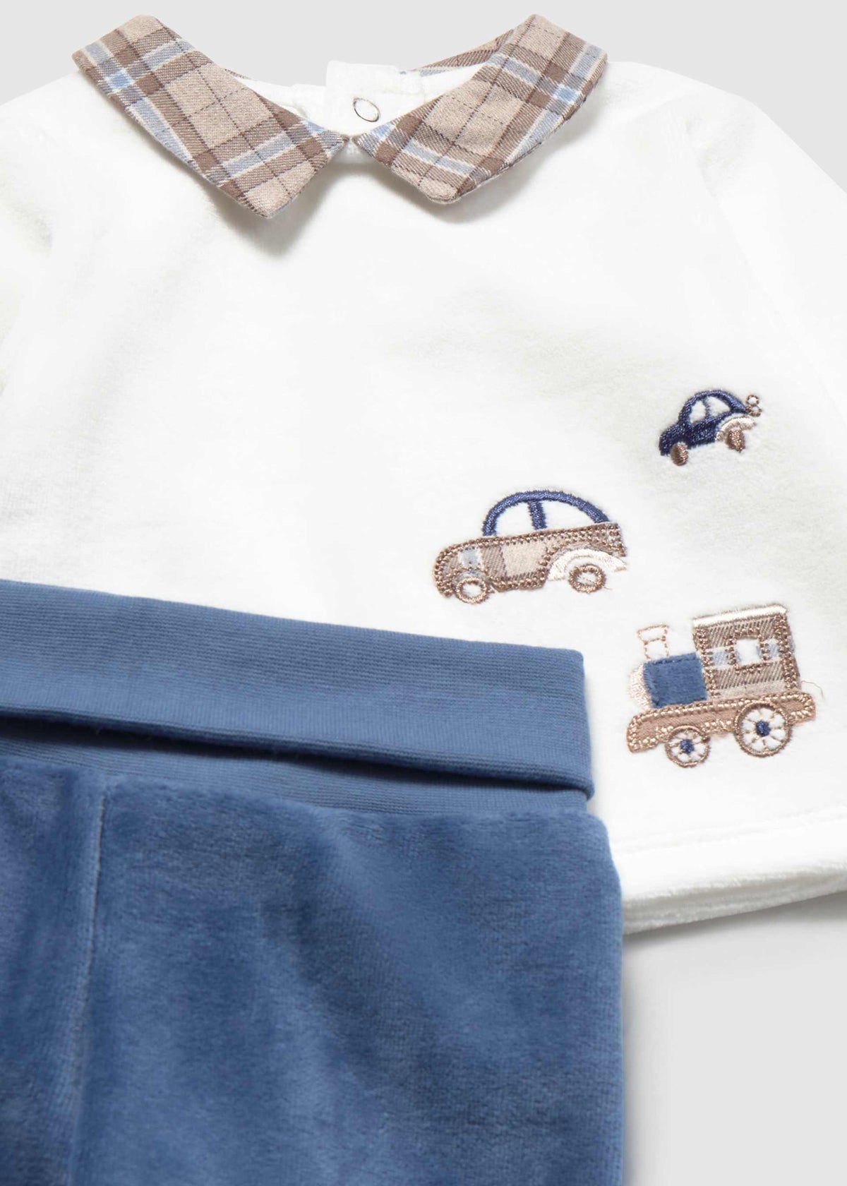 Completo ghettina e maglia neonato - Blueberry