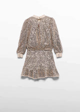 Completo Gonna Lustrini Bambina - Champagne