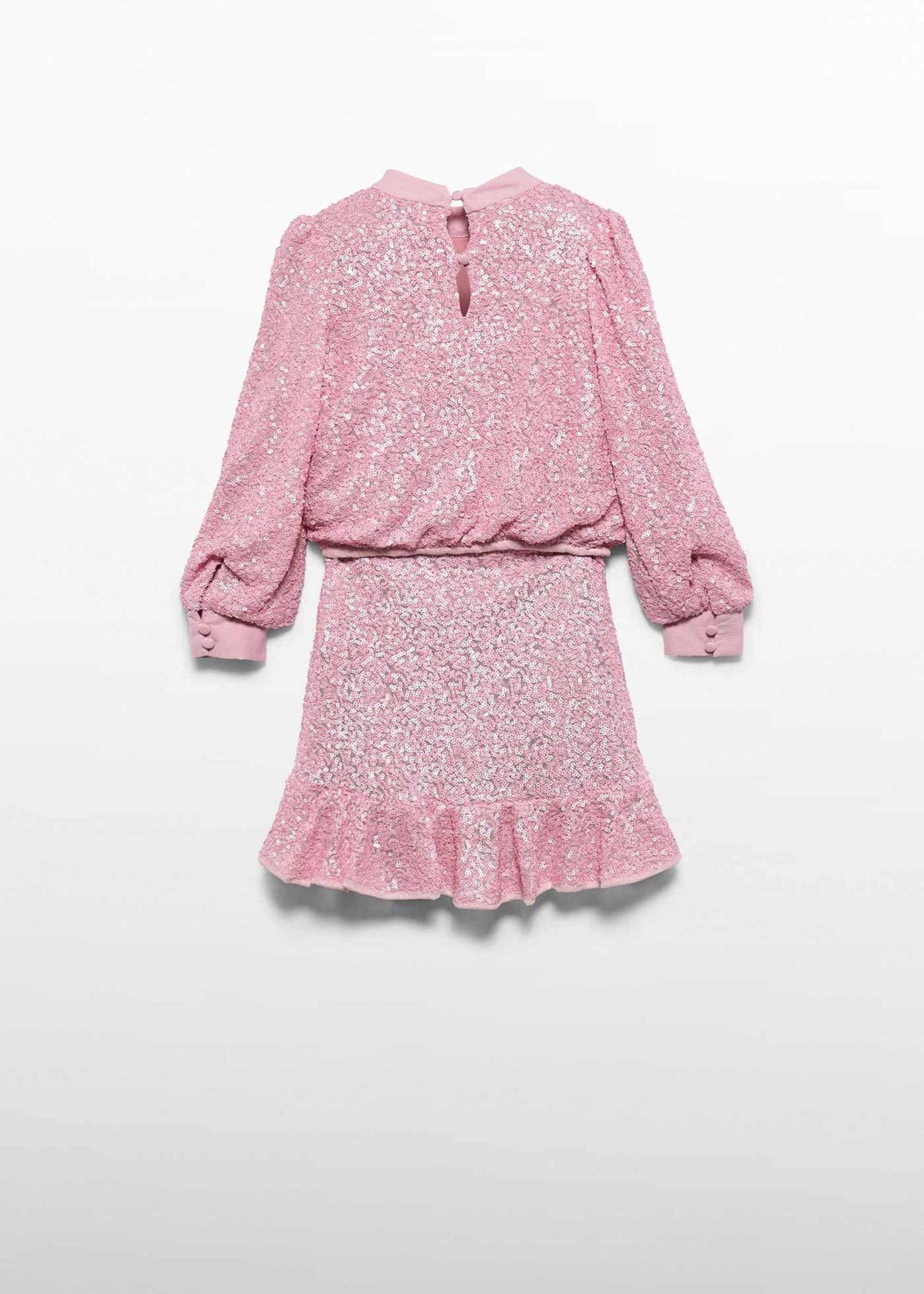 Completo Gonna Lustrini Bambina - Rosa