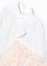 Completo Gonna Piume Bambina - Marzapane