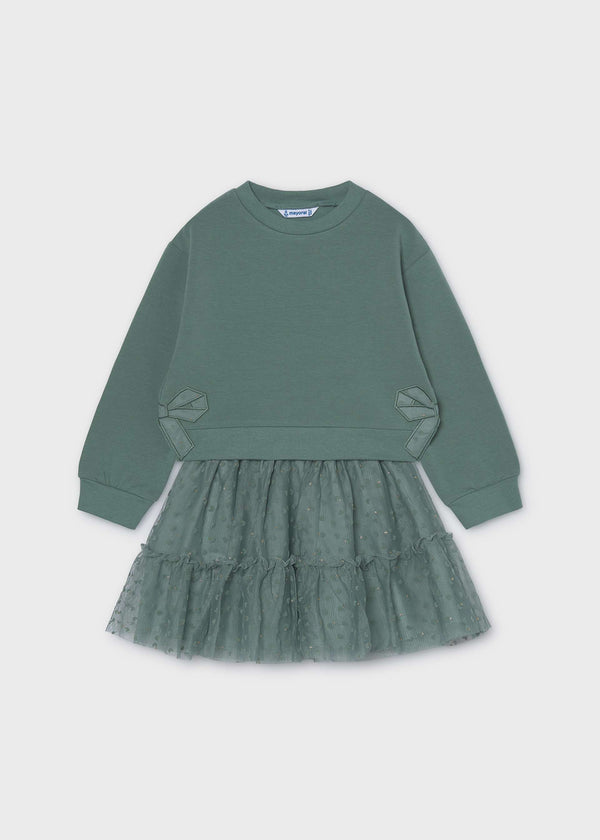 Completo gonna tulle e felpa bambina - Laurel