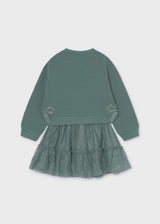 Completo gonna tulle e felpa bambina - Laurel