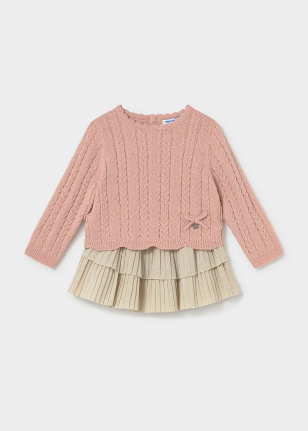 Completo gonna volant e maglione neonata - Petisui
