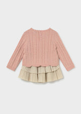 Completo gonna volant e maglione neonata - Petisui