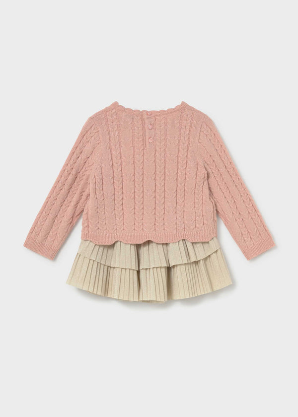 Completo gonna volant e maglione neonata - Petisui