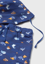 Completo in maglia 3 pezzi con cappello neonato