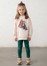 Completo leggings e felpa bambina - Bottiglia