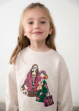 Completo leggings e felpa bambina - Bottiglia
