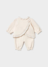 Completo maglietta e pantalone neonato - Ceramica