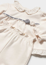 Completo maglietta e pantalone neonato - Ceramica