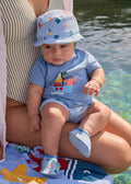 Completo mare 3 pezzi protezione solare neonato - Velero