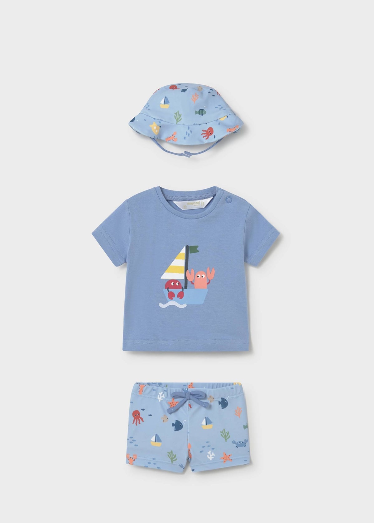 Completo mare 3 pezzi protezione solare neonato - Velero