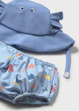 Completo mare costume e cappello neonata - Velero