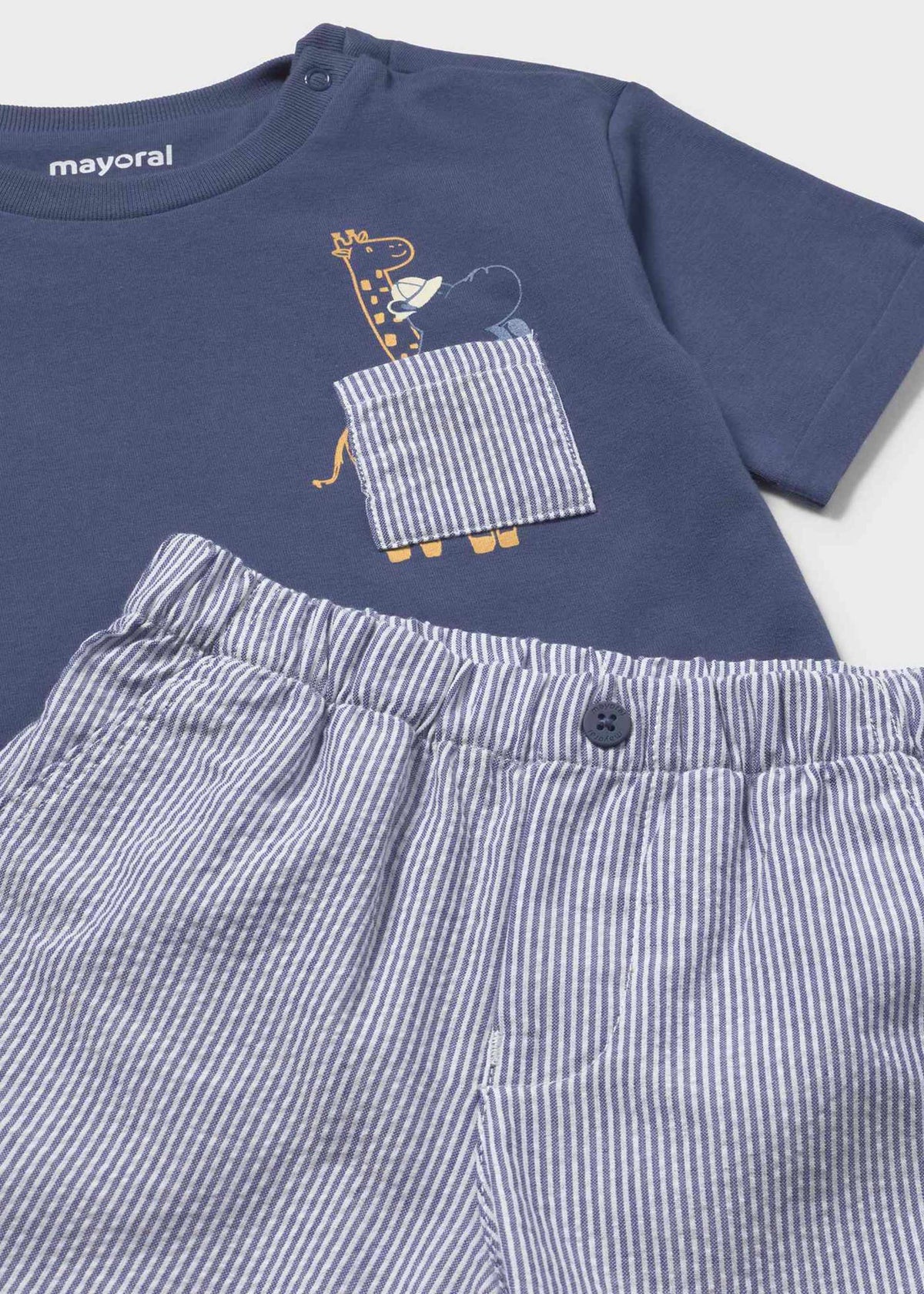 Completo pantaloncino e maglietta neonato