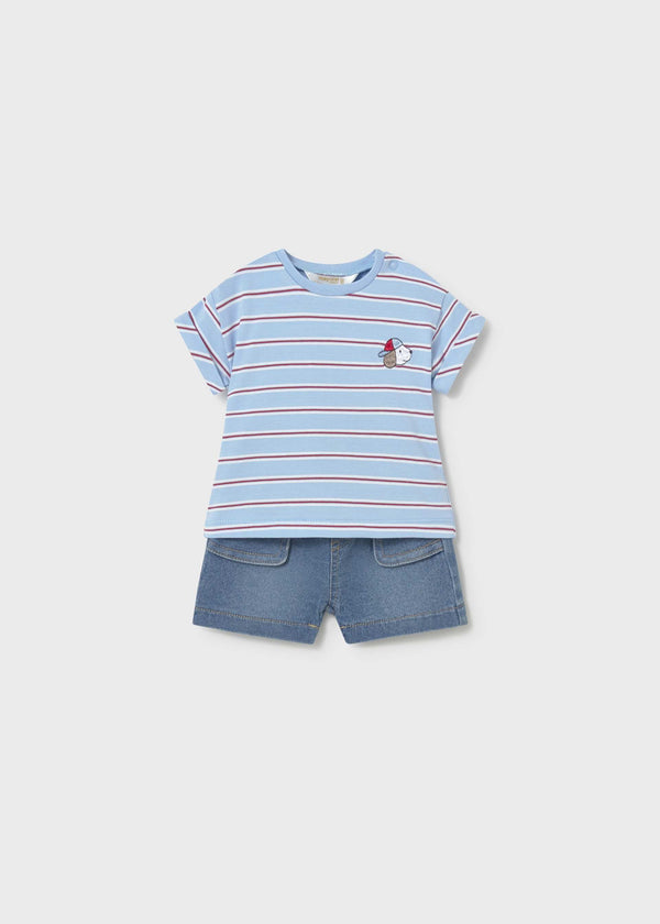 Completo pantaloncino e maglietta neonato - Marea