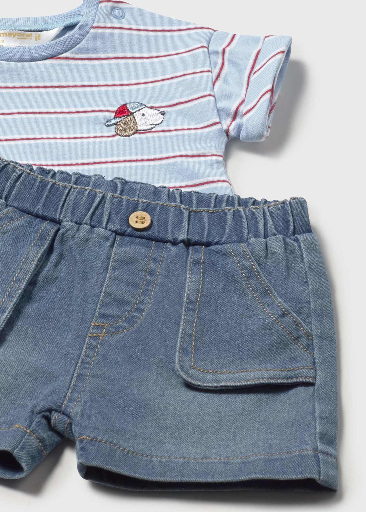 Completo pantaloncino e maglietta neonato - Marea