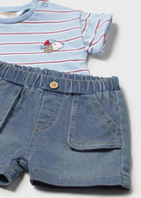 Completo pantaloncino e maglietta neonato - Marea