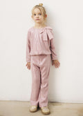 Completo pantalone e blusa lustrini bambina - Quarzo