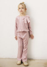 Completo pantalone e blusa lustrini bambina - Quarzo