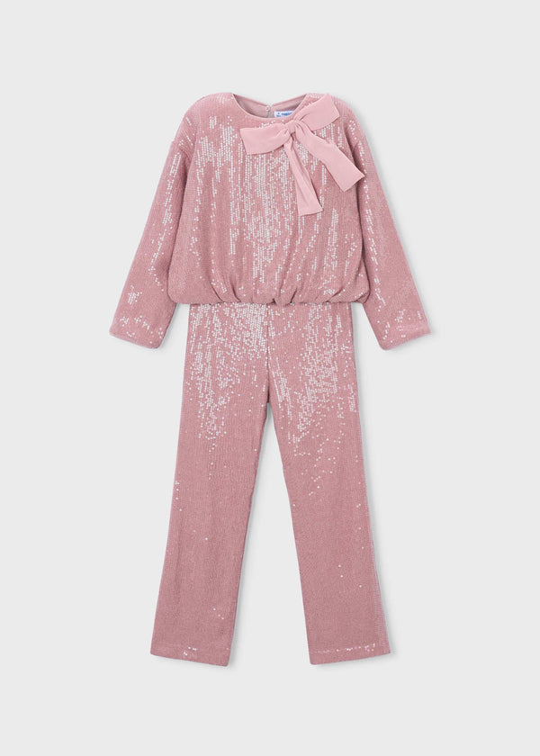 Completo pantalone e blusa lustrini bambina - Quarzo