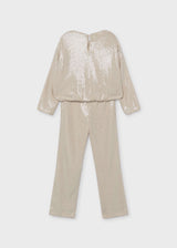 Completo pantalone e blusa lustrini bambina - Tofu