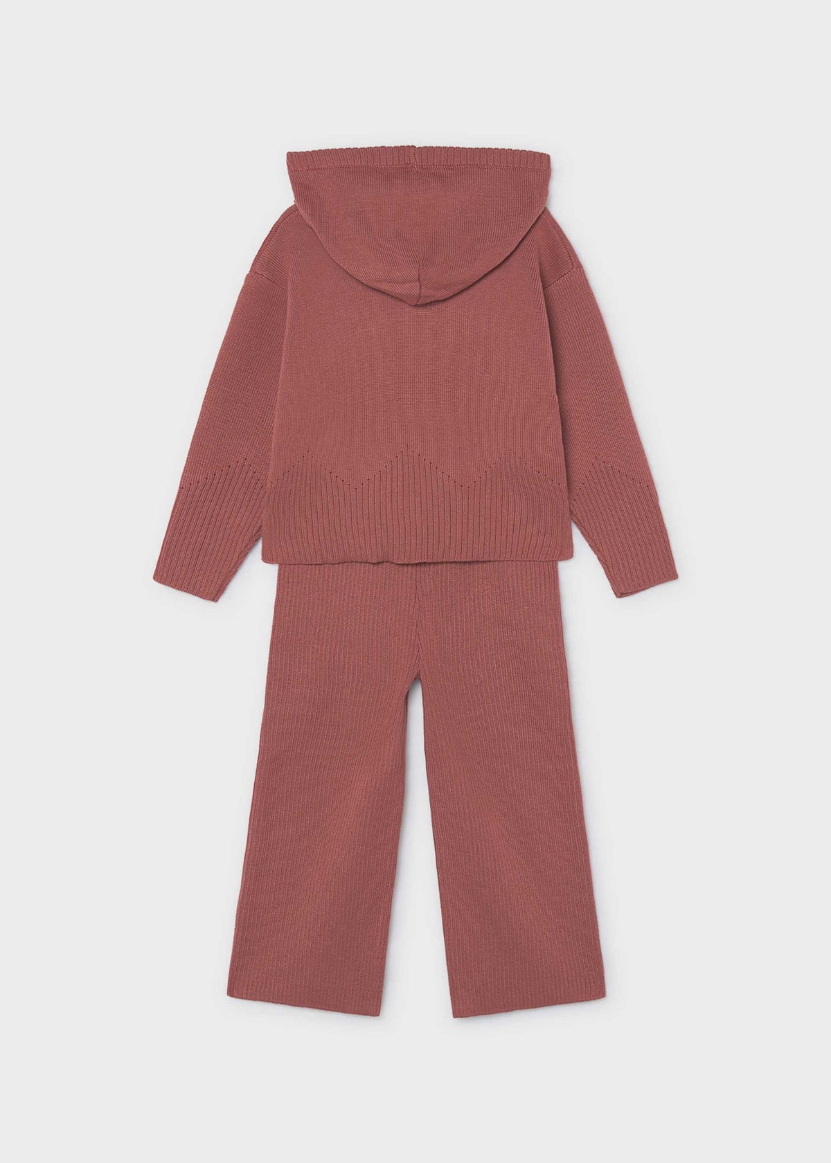 Completo pantalone e felpa con cappuccion bambina - Rosaceo