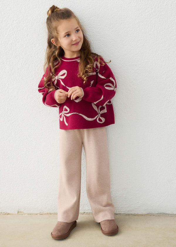 Completo pantalone e maglione bambina - Framboise