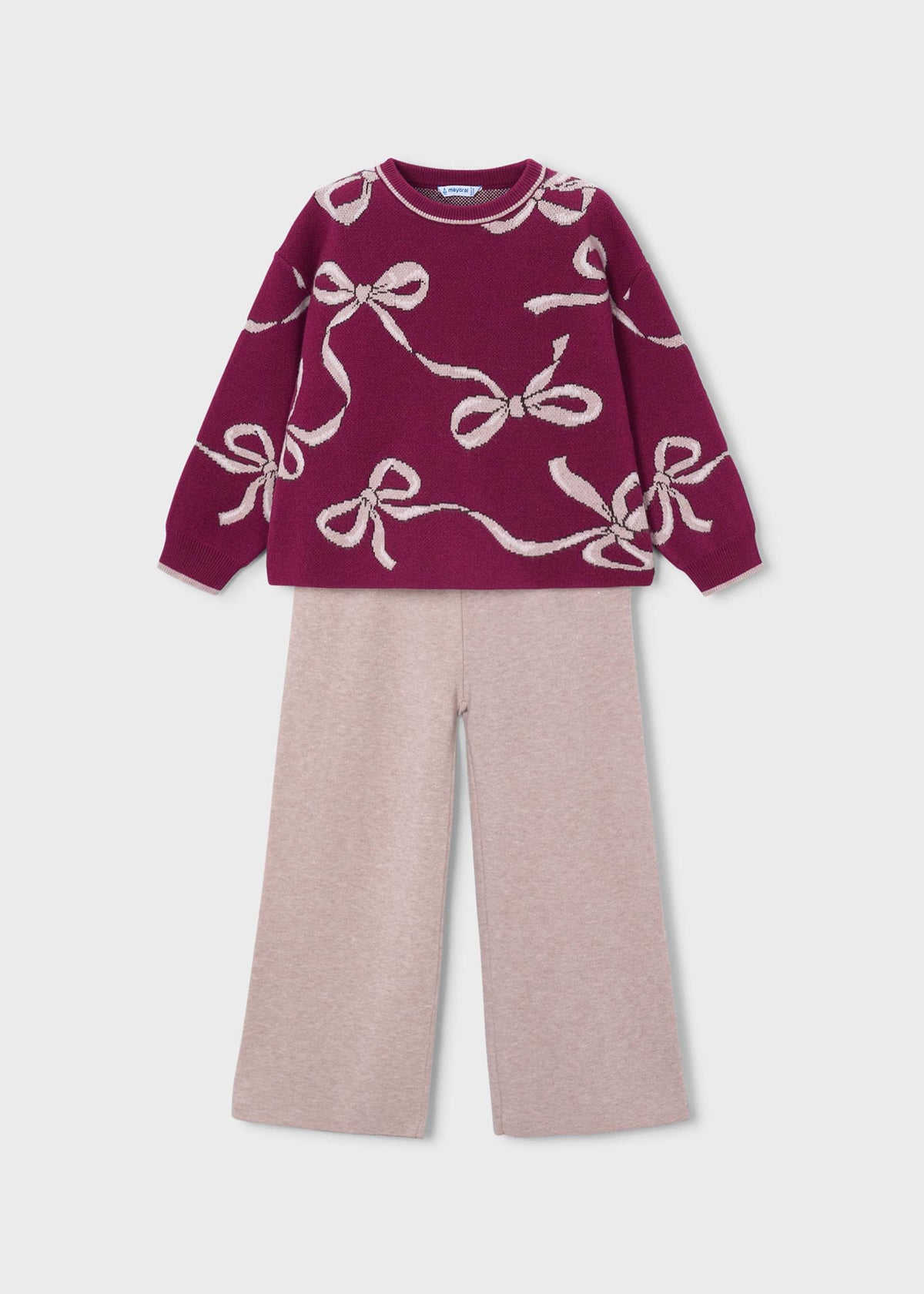 Completo pantalone e maglione bambina - Framboise