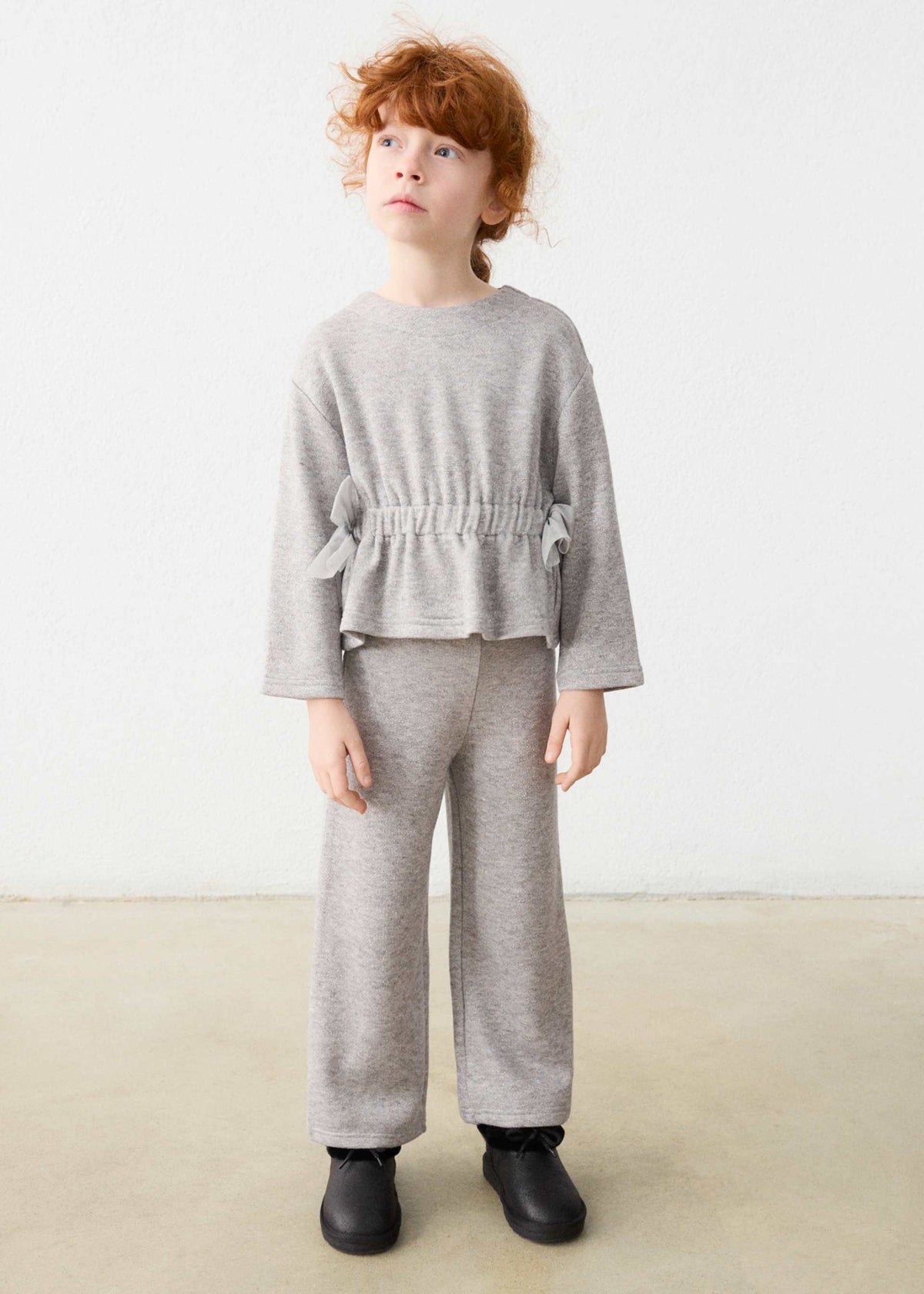 Completo pantalone e maglione fiocchi bambina - Mix