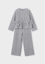 Completo pantalone e maglione fiocchi bambina - Mix